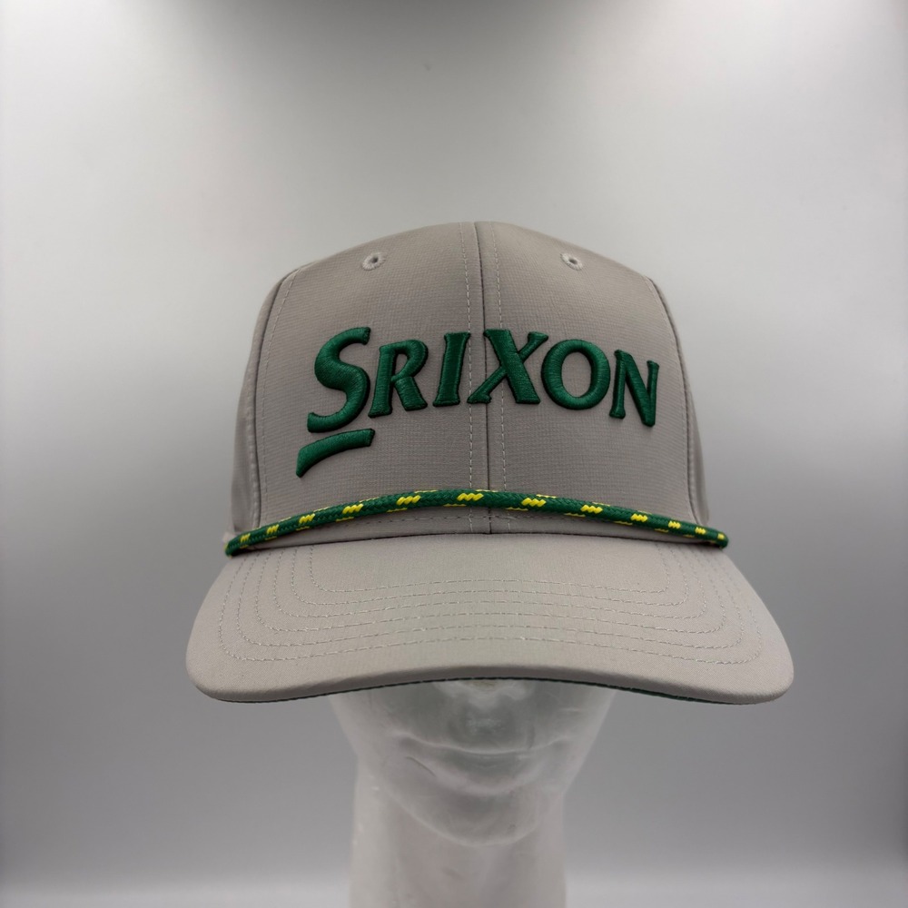 Srixon Rope Hat Mens OSFM Gray Excellent Adjustable Snapback Golf Cap